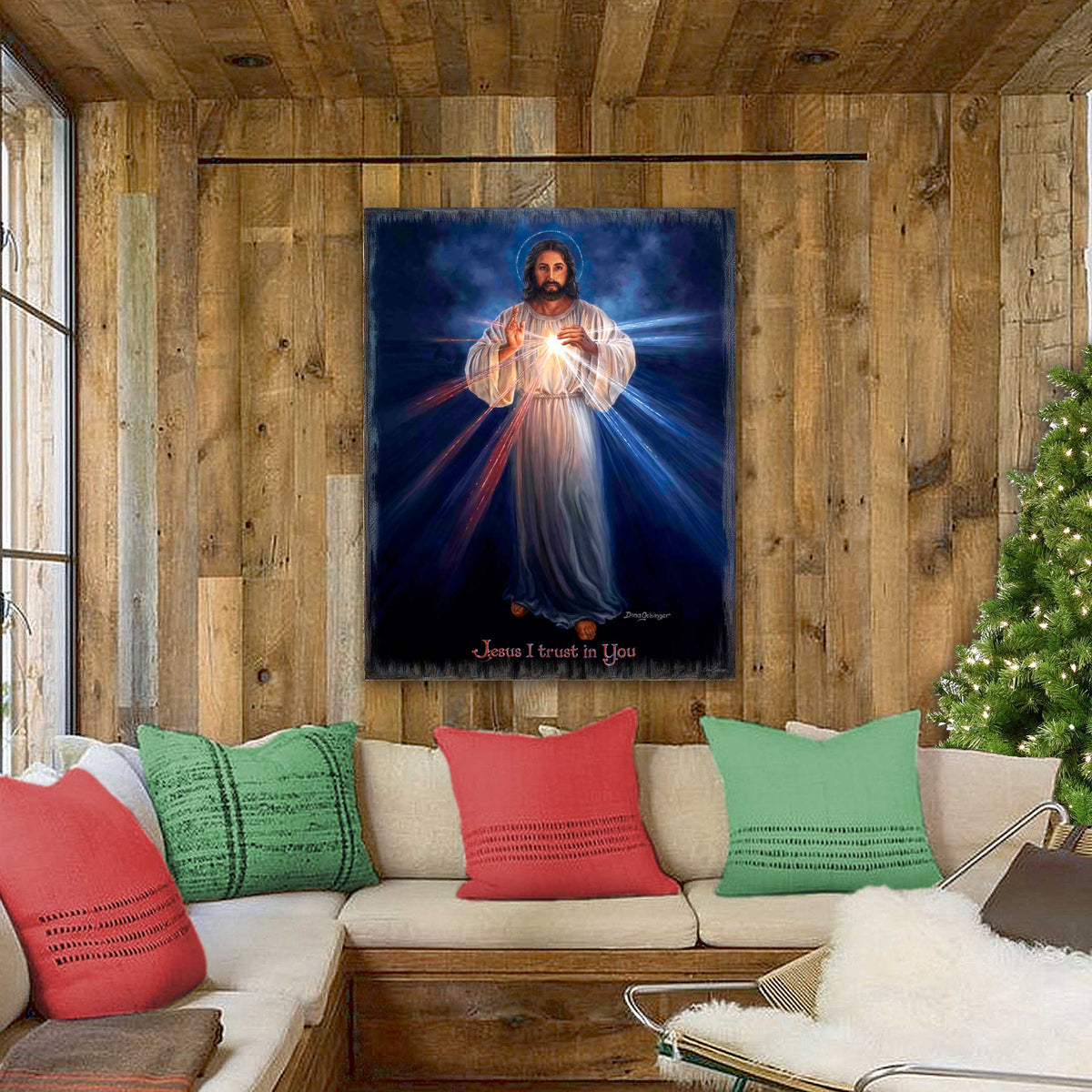 Divine Mercy Wall Art by D. Gelsinger - Nativity Holiday Decor  - 95688B-DG