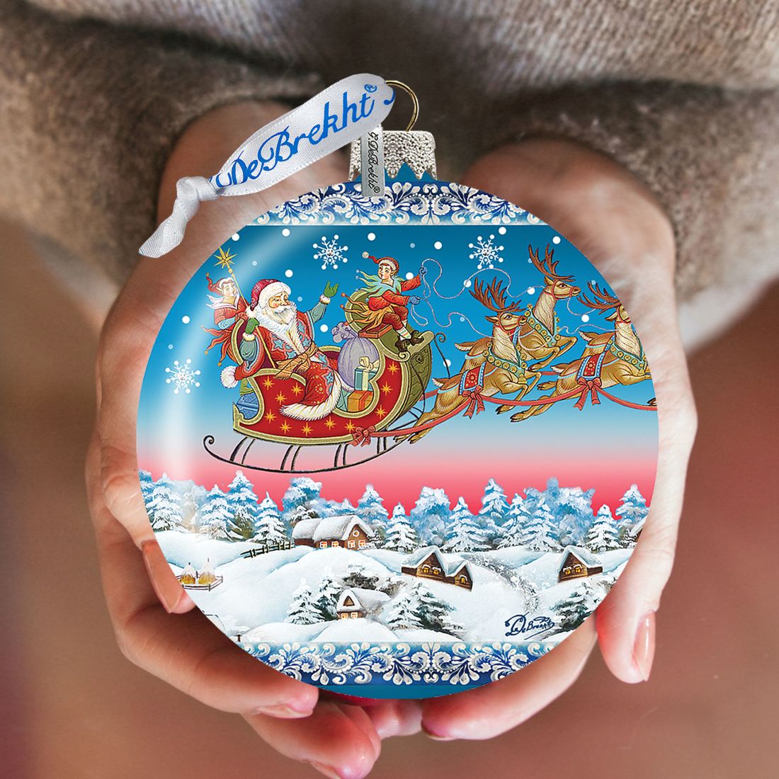 Up-Up Away Ball Glass Ornament Limited Edition