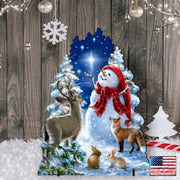 Heaven Wildlife Snowman Frosty Friends Outdoor Christmas Decoration