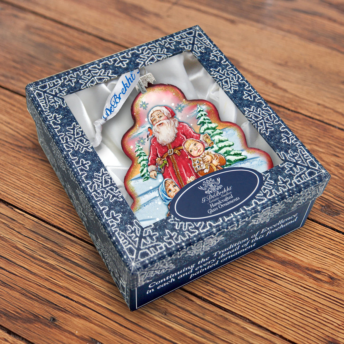 Time to Share Tree Glass Ornament