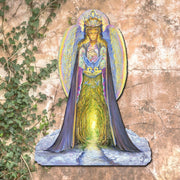The Angel and The Blue Cat Oversized Decor by Josephine Wall - Christmas Decor - 845623H-JW