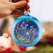 Let Us Adore Him Glass Ornament by D. Gelsinger - Nativity Holiday Decor - 71159-1839