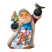 Penguin Pals Santa Christmas Figurine by G. DeBrekht - Christmas Santa Snowman Decor - 561625