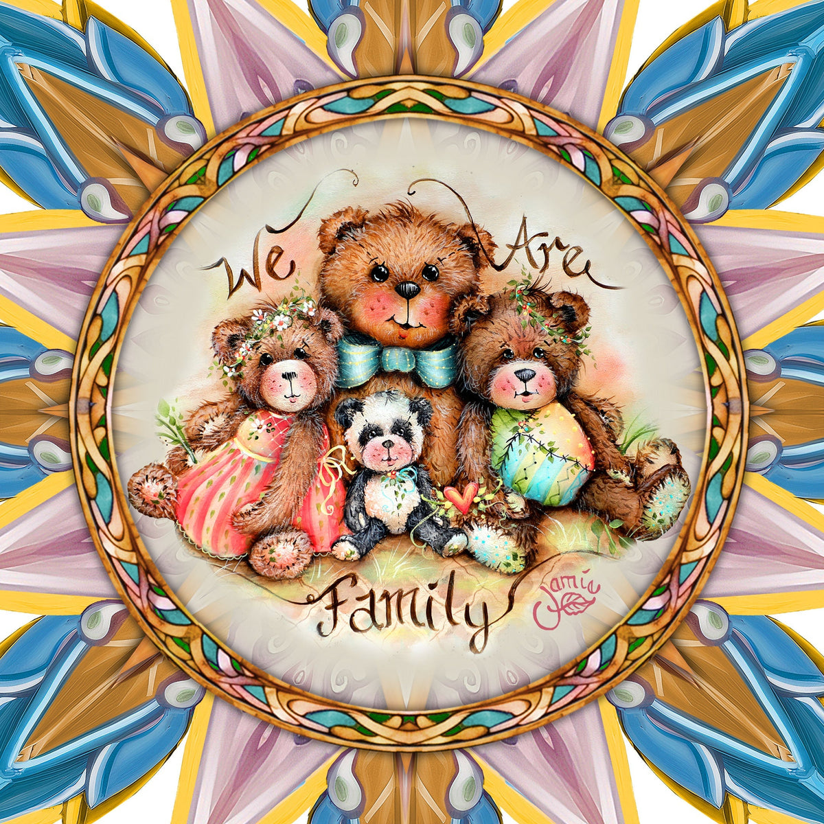 We Are the Family Tree Topper Wooden Decor