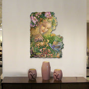 Honeysuckle Holiday Outdoor Scene by Josephine Wall - Christmas Decor - 845620F-JW