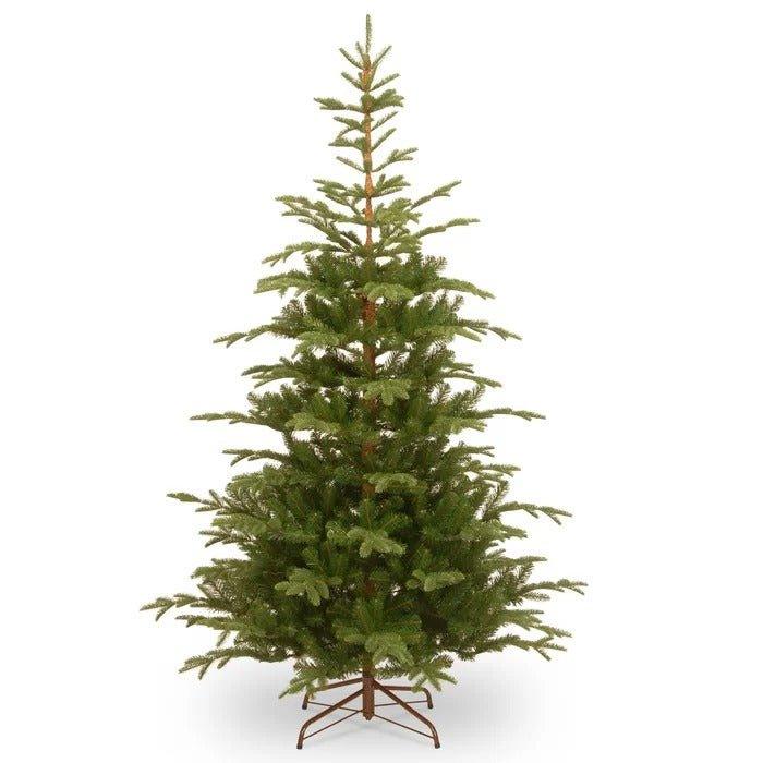 7.5' Artificial Spruce Christmas Tree – Lush PVC Branches, Metal Stand - Christmas Trees USA