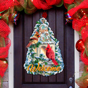 Little Cardinal Chapel Holiday Door Decor by D. Gelsinger - Christmas Decor - 8652809H-DG