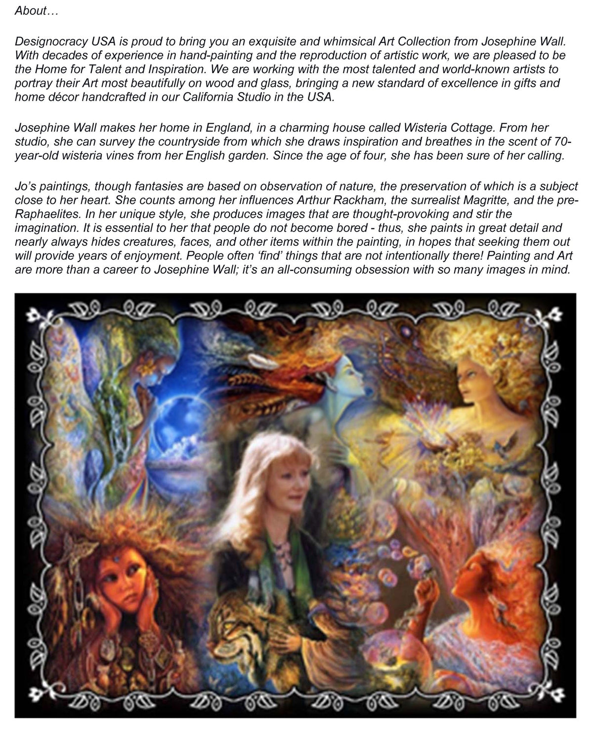 The Angel and The Blue Cat Oversized Decor by Josephine Wall - Christmas Decor - 845623H-JW
