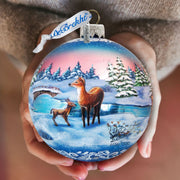 Snowy Night Ball Glass Ornament Limited Edition