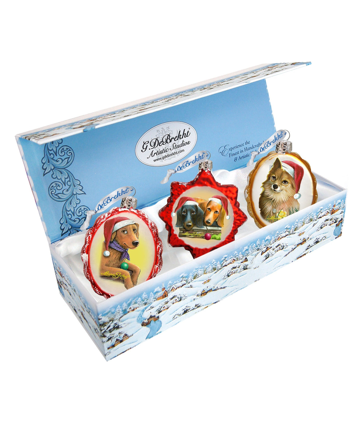 Doggy Mercury Glass Ornaments Christmas Decoration