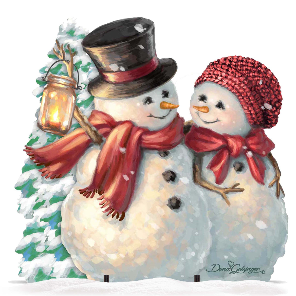 Snow Much in Love Christmas Outdoor Decor by D. Gelsinger - Christmas Santa Snowman Decor - 8461011F-1708