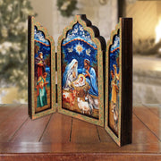Christmas Story Wooden Tabletop Triptych Christmas Decoration