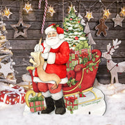 Christmas Wish List Outdoor Yard Sign by Susan Winget - Christmas Santa Snowman Decor - 8471101F-SW
