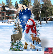 Heaven Wildlife Snowman Frosty Friends Outdoor Christmas Decoration
