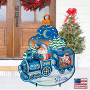 Santa Arrival Christmas Outdoor Yard Sign