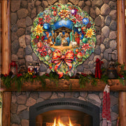 Nativity Wreath Holiday Door Decor