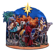 Three Kings Journey Decorative Village Eco Wood Set by D. Gelsinger - Nativity Holiday Decor - 852768