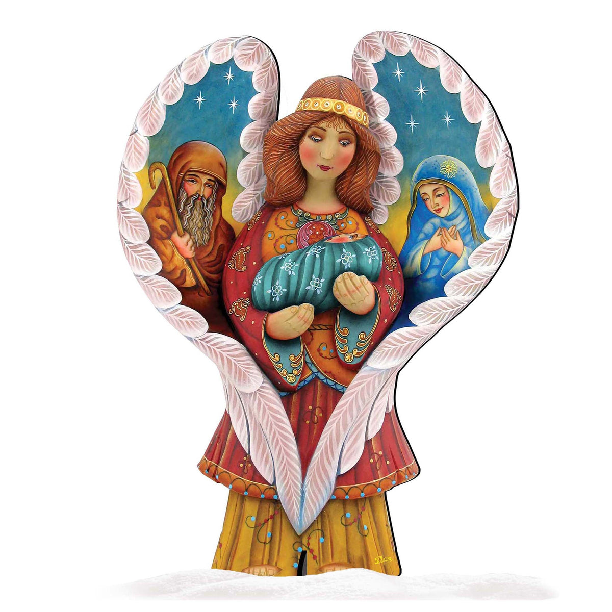 Holy Family Angel Outdoor Decor