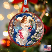 Angel in The Arch Glass Ornament Limited Edition by D. Gelsinger - Christmas Decor - 73892-1322