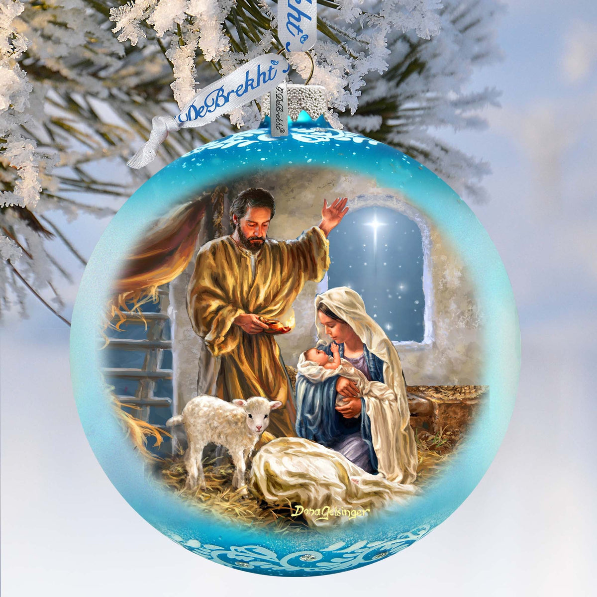 A Child is Born Christmas Decoration