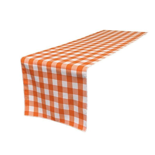 Bernadette Gingham Table Runner - Christmas Trees USA