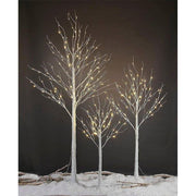 Birch Christmas Tree With 216 White LEDs - Christmas Trees USA
