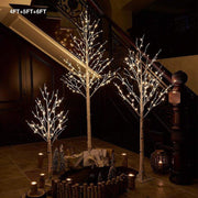 Birch Christmas Tree With 216 White LEDs - Christmas Trees USA