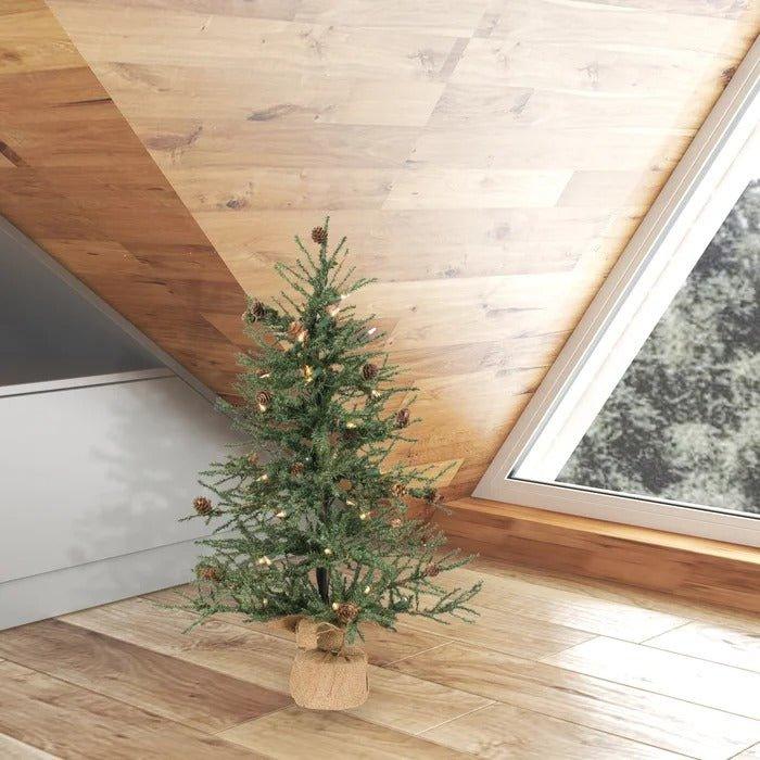 Carmel Pine 30'' Lighted Artificial Pine Christmas Tree - Christmas Trees USA
