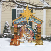 Nativity Holy Family Outdoor Yard Sign