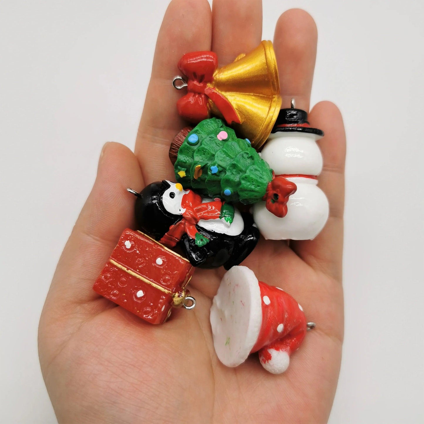 Resin 3D Christmas Tree Decorations Hanging Pendant