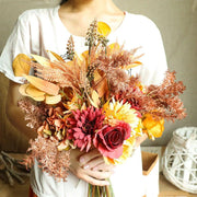 Autumn Bouquet Artificial Flower For Home Decoration - Christmas Trees USA