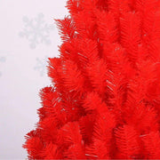 180CM & 240CM Tall Luxury Red Christmas Tree - PVC, Reinforced Frame - Christmas Trees USA