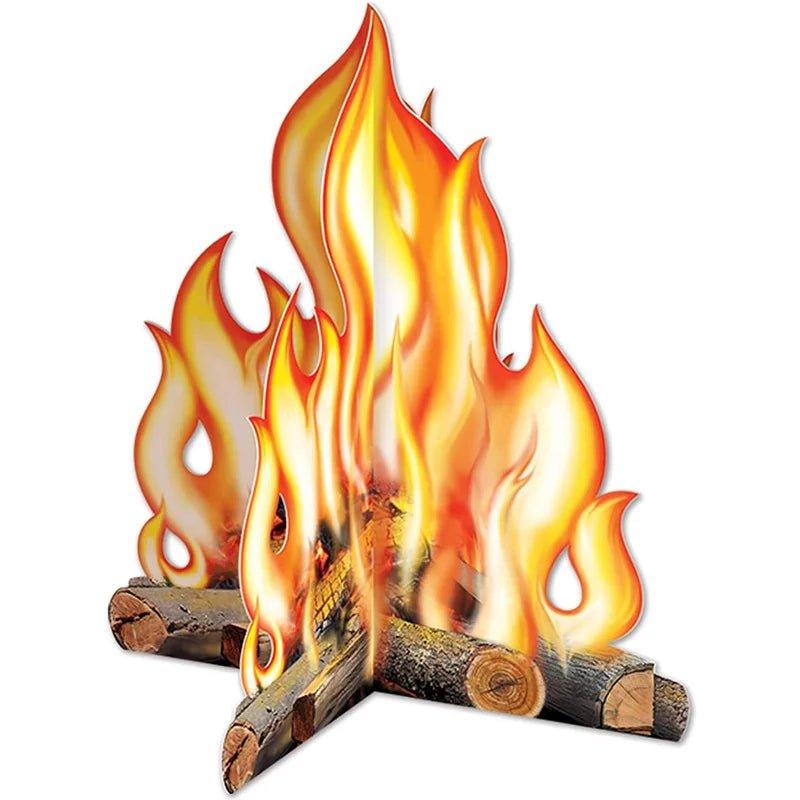 Christmas Decoration 3D Flame Cardboard - Christmas Trees USA