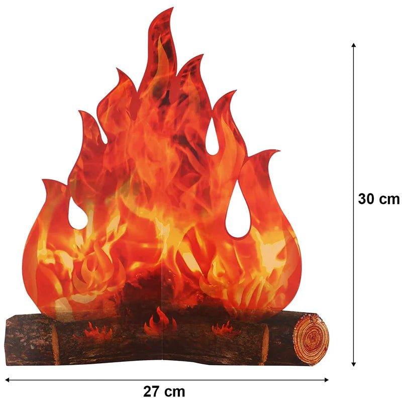 Christmas Decoration 3D Flame Cardboard - Christmas Trees USA