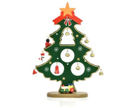 Children's Handmade DIY Stereo Wooden Christmas Tree Scene