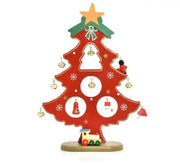 Children's Handmade DIY Stereo Wooden Christmas Tree Scene - Christmas Trees USA