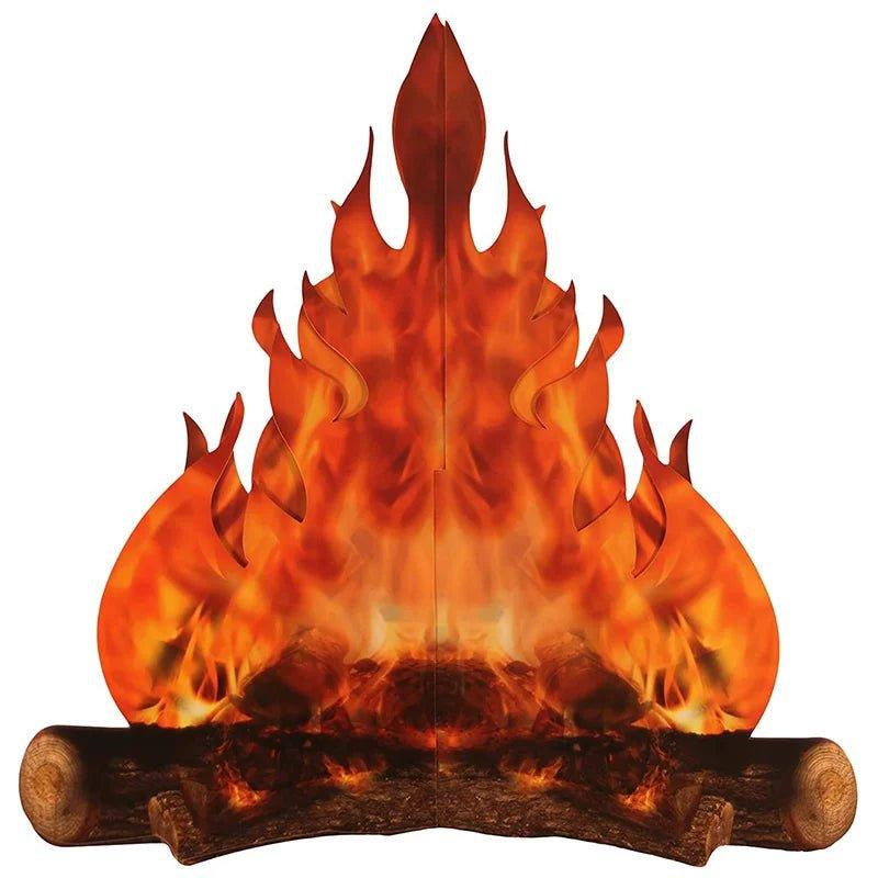 Christmas Decoration 3D Flame Cardboard - Christmas Trees USA