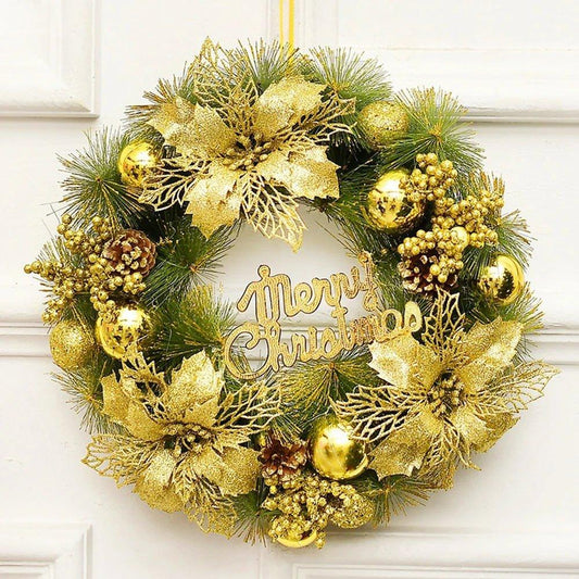 Christmas Decoration Wreath Pine Cone Hanging - Christmas Trees USA