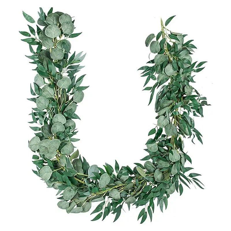 Artificial Eucalyptus Garland Leaves - Christmas Trees USA