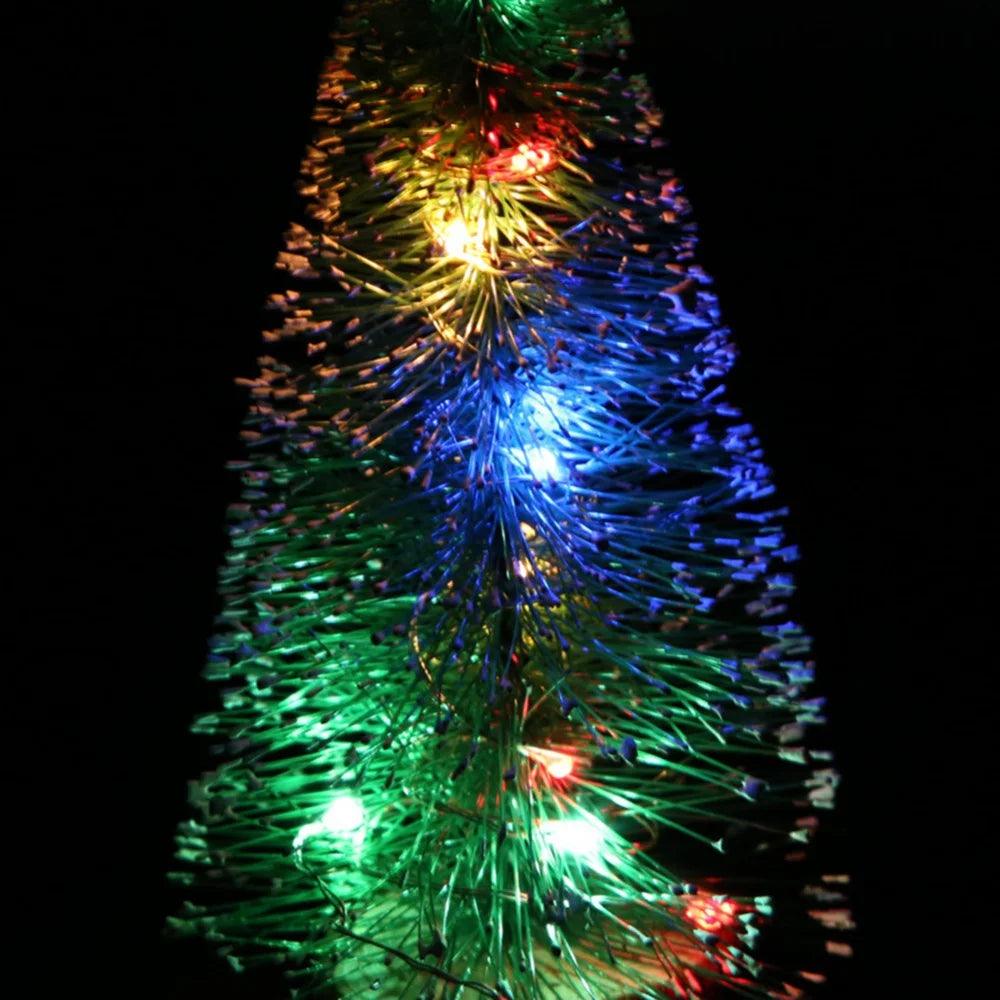 Christmas Table Decorations Green Hoarfrost Tree