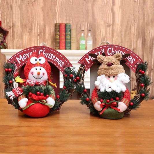 Christmas Character Wreath Decoration, Small to Large
