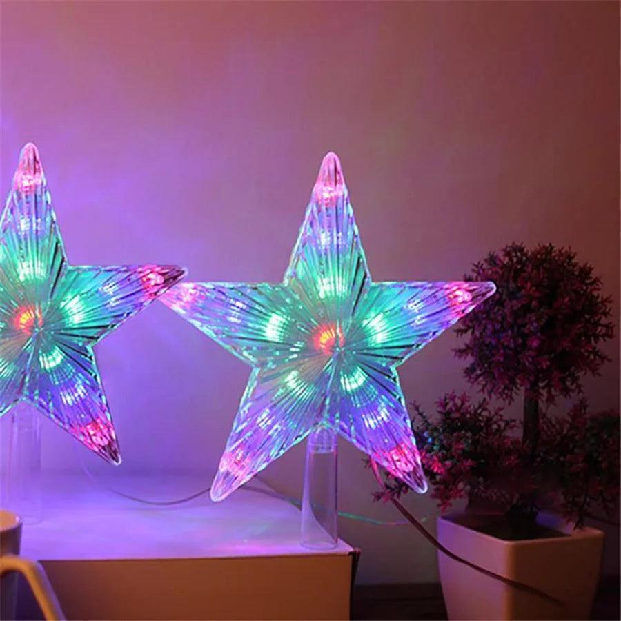 Christmas Tree Five-pointed Star LED Lights