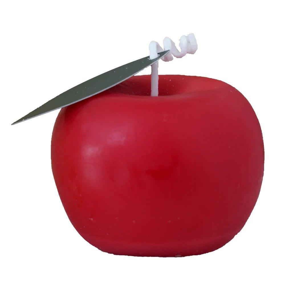 Cherry Scented Apple Shaped Candles - Christmas Trees USA