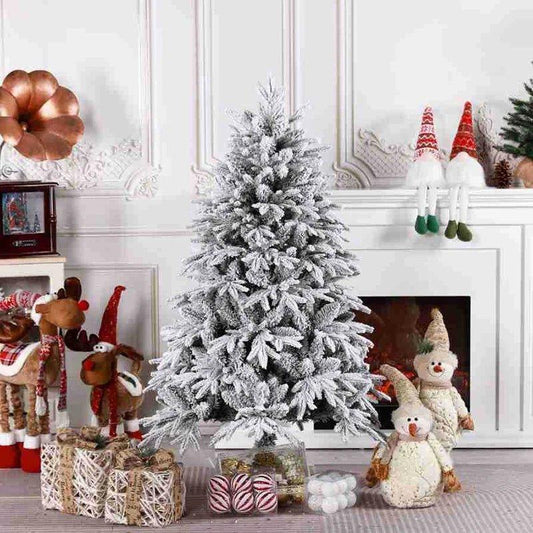 Artificial Snow Densified Flocking Tree PVC - Christmas Trees USA