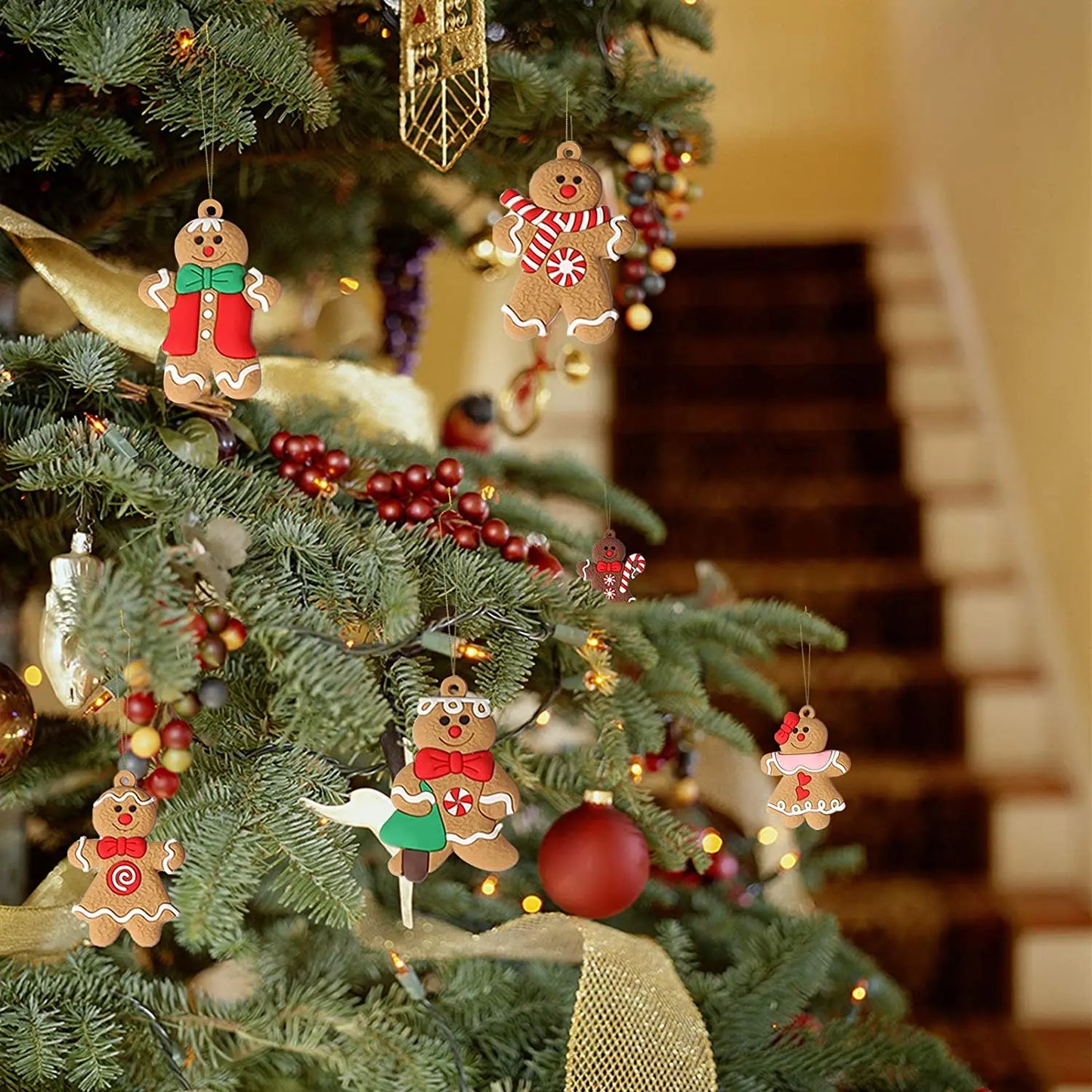 Gingerbread Man Ornaments for Christmas Tree