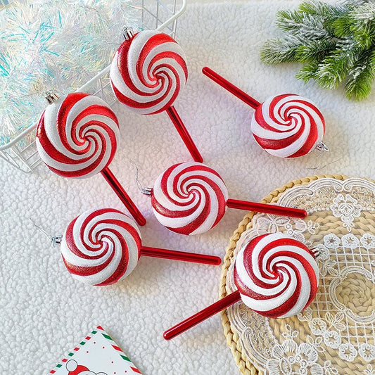 Christmas Big Lollipop Candy Cane Pendant Hanging