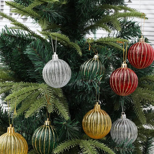 Painted 6Pcs/Box Christmas Tree Ball Decorations