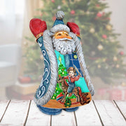 Rocking Horse Fun Santa Handcrafted Christmas Figurine