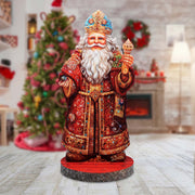 Festive Santa Limited Edition Centerpiece Wooden Figurine