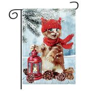 Christmas Decorations Garden Flag - Christmas Trees USA